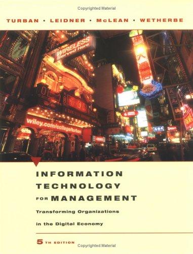 Cover for Information Technology for Management