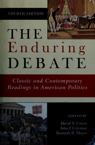 Cover for The enduring debate