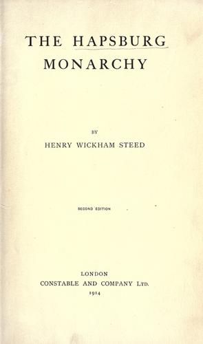 Cover for The Hapsburg monarchy