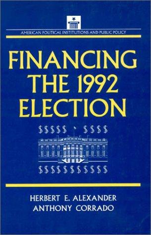 Cover for Financing the 1992 election