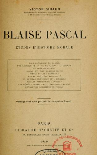 Cover for Blaise Pascal