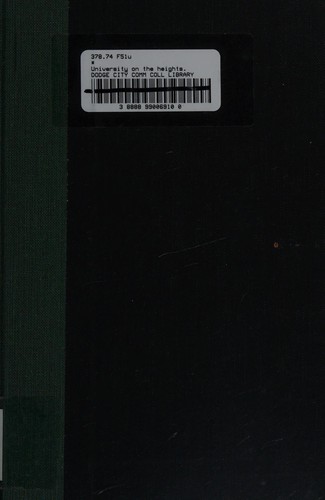 Cover for University on the heights.