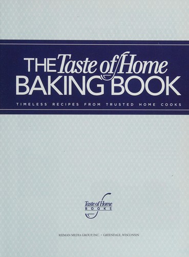 Cover for The Taste of Home Baking Book