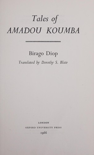 Cover for Tales of Amadou Koumba