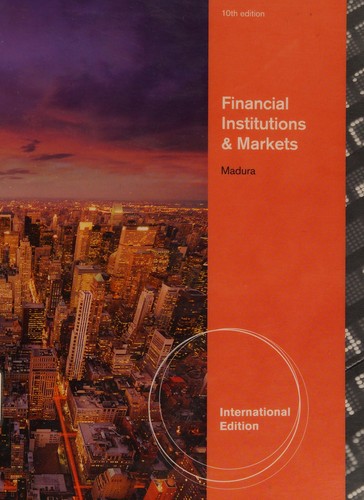 Cover for Financial Institutions and Markets