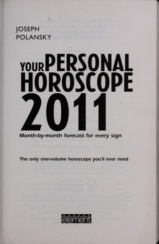Cover for Your personal horoscope 2011