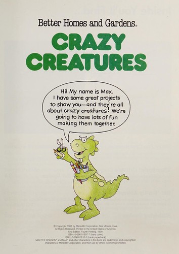 Cover for Crazy creatures