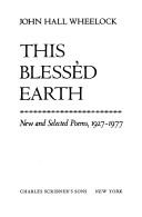 Cover for This blessed Earth