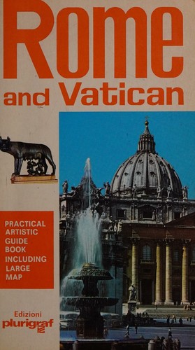 Cover for Rome and Vatican practical artistic guide book including large map,