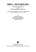 Cover for Drug Metabolism