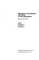 Cover for Managing and developing new forms of work organisation