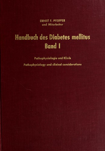 Cover for Handbuch des diabetes mellitus