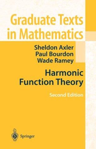 Cover for Harmonic function theory