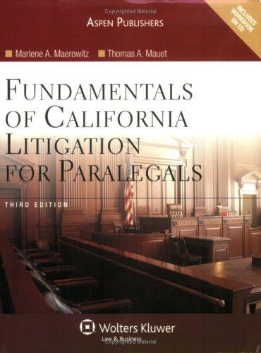 Cover for Fundamentals of California Litigation for Paralegals