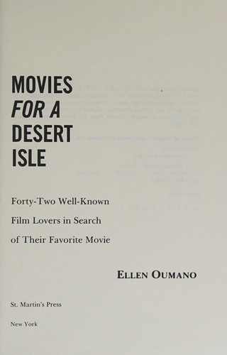 Cover for Movies for a Desert Isle