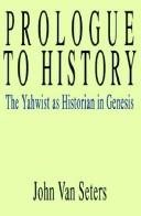 Cover for Prologue tohistory