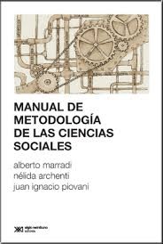 Cover for Manual metodología de las ciencias sociales. - 1. edición