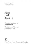 Cover for Sicht und Einsicht