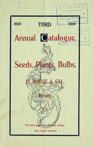 Cover for Third annual catalogue
