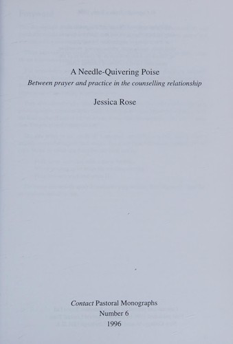 Cover for A needle-quivering poise