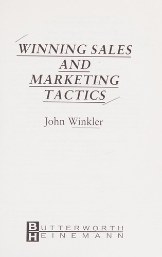 Cover for Winning sales and marketing tactics