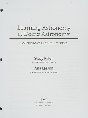 Cover for Learning Astronomy by Doing Astronomy
