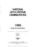 Cover for National Avocational Organizations, 1986