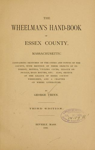Cover for wheelman's hand-book of Essex County, Massachusetts: containing sketches of the cities and towns of the county ...