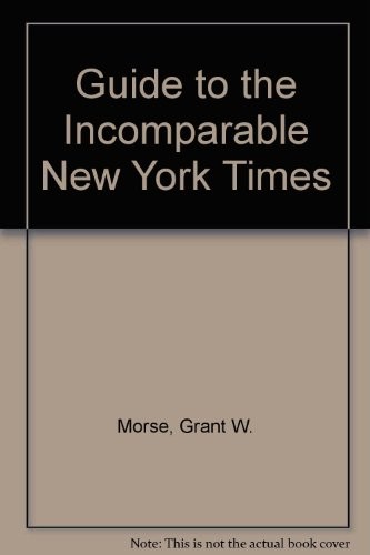 Cover for Guide to the incomparable New York times index