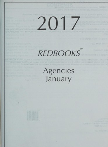 Cover for REDBOOKS AGENCIES JANUARY 2017