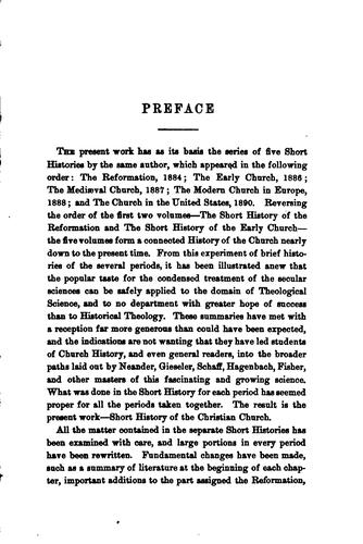 Cover for Short History of the Christian Church