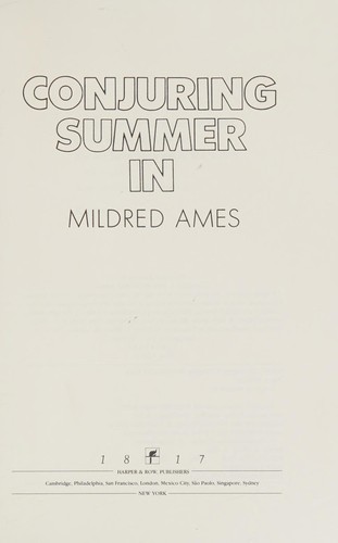 Cover for Conjuring summer in