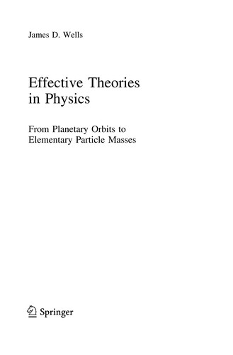 Cover for Effective Theories in Physics