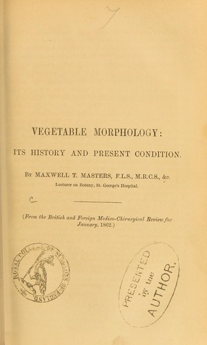 Cover for Vegetable morphology