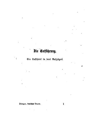Cover for Komisches Theater