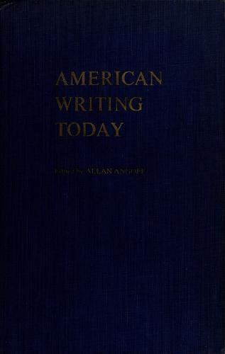 Cover for American writing today.