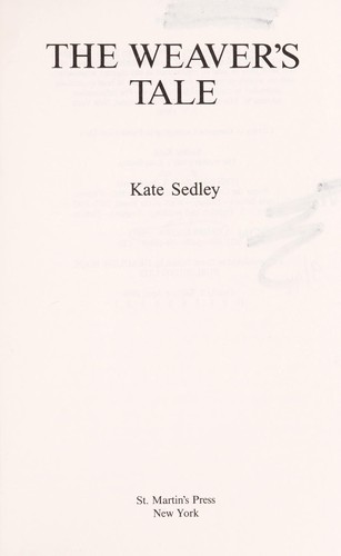 Cover for The weaver's tale