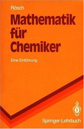 Cover for Mathematik für Chemiker
