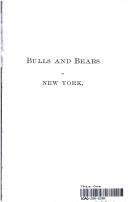 Cover for Bulls and bears of New York