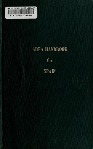 Cover for Area handbook for Spain