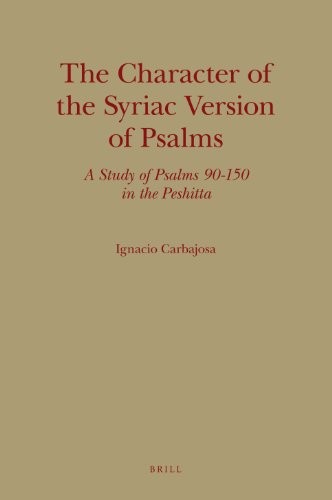 Cover for The character of the Syriac version of Psalms