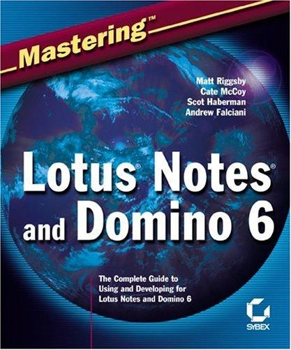 Cover for Mastering Lotus Notes and Domino 6