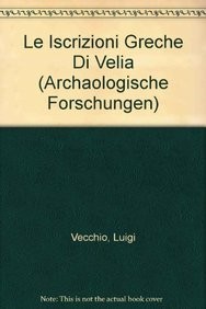 Cover for Le iscrizioni greche di Velia