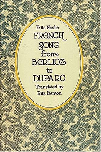 Cover for French song from Berlioz to Duparc