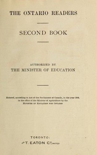 Cover for The Ontario readers