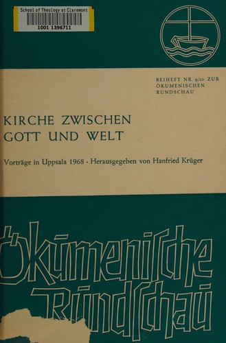 Cover for Kirche zwischen Gott und Welt
