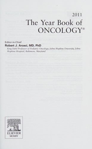 Cover for Year Book of Oncology 2011