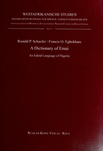 Cover for A dictionary of Emai