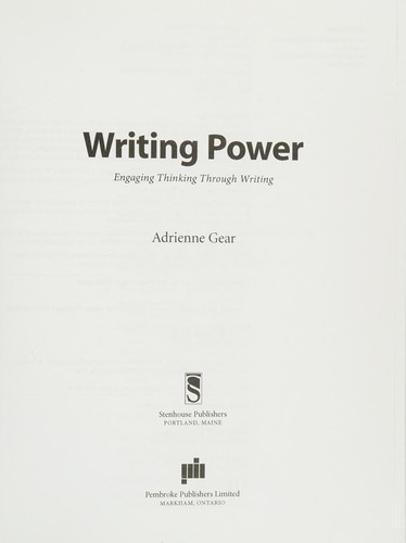 Cover for Writing Power