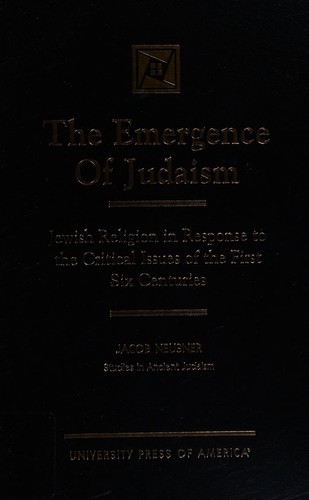 Cover for The emergence of Judaism
